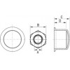 Nut cap [034] (034081201303)