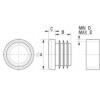 Ribbed round insert [085] (085045069903)