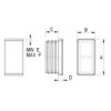 Polished Rectangular ribbed insert [257] (257502069903)