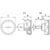 Heavy duty lobe knob [260] (260082000935)