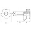 Soft touch Lobe knob [268] (268082018239)