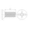 Countersunk  crossed screw [907] (907062000002)